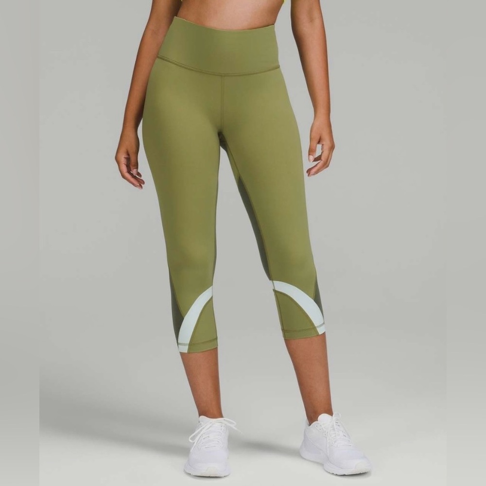 Lululemon Athletica Olive Green Capri Leggings